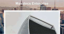 Desktop Screenshot of maxotecs.com